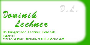dominik lechner business card